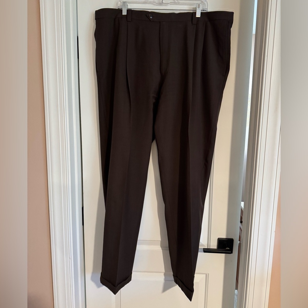 Haggar Men’s Brown Dress Pants